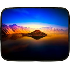 Crater Lake Oregon Mountains Fleece Blanket (mini)