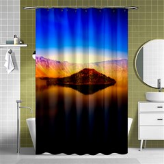 Crater Lake Oregon Mountains Shower Curtain 48  X 72  (small)  by BangZart