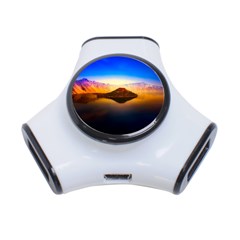 Crater Lake Oregon Mountains 3-port Usb Hub by BangZart