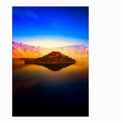 Crater Lake Oregon Mountains Small Garden Flag (two Sides) by BangZart