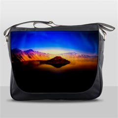 Crater Lake Oregon Mountains Messenger Bags by BangZart