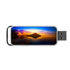 Crater Lake Oregon Mountains Portable Usb Flash (one Side) by BangZart