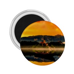 Bled Slovenia Sunrise Fog Mist 2 25  Magnets by BangZart