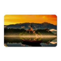 Bled Slovenia Sunrise Fog Mist Magnet (rectangular) by BangZart