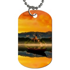 Bled Slovenia Sunrise Fog Mist Dog Tag (two Sides) by BangZart