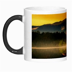 Bled Slovenia Sunrise Fog Mist Morph Mugs by BangZart