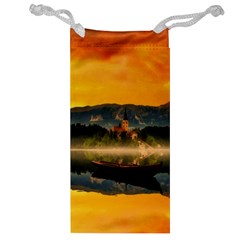 Bled Slovenia Sunrise Fog Mist Jewelry Bag by BangZart