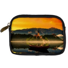 Bled Slovenia Sunrise Fog Mist Digital Camera Cases by BangZart