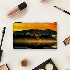 Bled Slovenia Sunrise Fog Mist Cosmetic Bag (small)  by BangZart