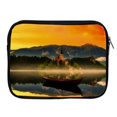 Bled Slovenia Sunrise Fog Mist Apple Ipad 2/3/4 Zipper Cases by BangZart