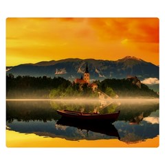 Bled Slovenia Sunrise Fog Mist Double Sided Flano Blanket (small)  by BangZart