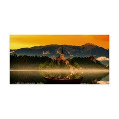 Bled Slovenia Sunrise Fog Mist Yoga Headband by BangZart