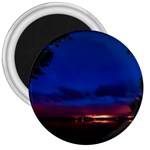 Canada Lake Night Evening Stars 3  Magnets Front