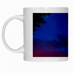 Canada Lake Night Evening Stars White Mugs by BangZart