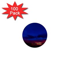 Canada Lake Night Evening Stars 1  Mini Buttons (100 Pack)  by BangZart