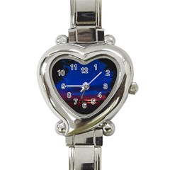 Canada Lake Night Evening Stars Heart Italian Charm Watch by BangZart