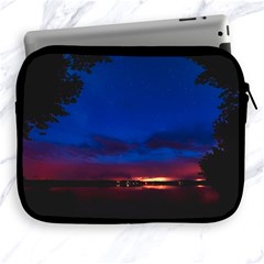 Canada Lake Night Evening Stars Apple Ipad 2/3/4 Zipper Cases by BangZart