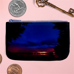 Canada Lake Night Evening Stars Large Coin Purse by BangZart