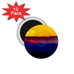 Austria Landscape Sky Clouds 1.75  Magnets (10 pack)  Front