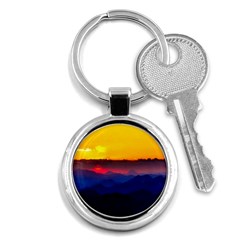 Austria Landscape Sky Clouds Key Chains (round)  by BangZart