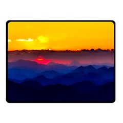 Austria Landscape Sky Clouds Fleece Blanket (small) by BangZart