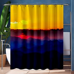 Austria Landscape Sky Clouds Shower Curtain 60  X 72  (medium)  by BangZart