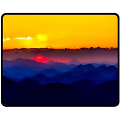 Austria Landscape Sky Clouds Double Sided Fleece Blanket (medium)  by BangZart