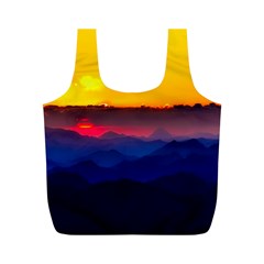 Austria Landscape Sky Clouds Full Print Recycle Bags (m)  by BangZart