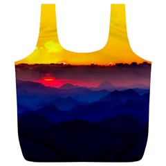 Austria Landscape Sky Clouds Full Print Recycle Bags (l)  by BangZart