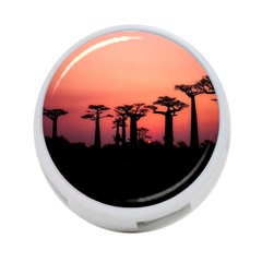 Baobabs Trees Silhouette Landscape 4-port Usb Hub (one Side) by BangZart