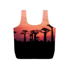 Baobabs Trees Silhouette Landscape Full Print Recycle Bags (s)  by BangZart