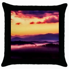 Great Smoky Mountains National Park Throw Pillow Case (black) by BangZart