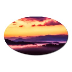 Great Smoky Mountains National Park Oval Magnet by BangZart