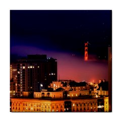 San Francisco Night Evening Lights Tile Coasters by BangZart