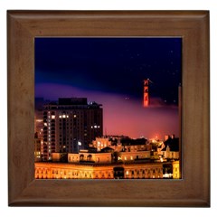 San Francisco Night Evening Lights Framed Tiles by BangZart