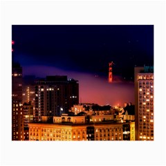 San Francisco Night Evening Lights Small Glasses Cloth by BangZart