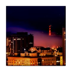 San Francisco Night Evening Lights Face Towel by BangZart