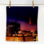 San Francisco Night Evening Lights Face Towel Front