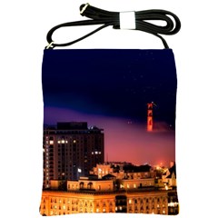 San Francisco Night Evening Lights Shoulder Sling Bags by BangZart