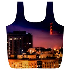 San Francisco Night Evening Lights Full Print Recycle Bags (l)  by BangZart