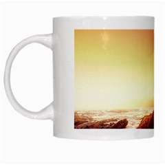 California Sea Ocean Pacific White Mugs by BangZart