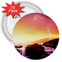 California Sea Ocean Pacific 3  Buttons (10 pack) 