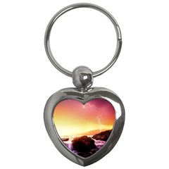 California Sea Ocean Pacific Key Chains (Heart) 