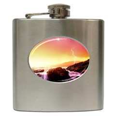 California Sea Ocean Pacific Hip Flask (6 oz)