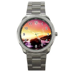 California Sea Ocean Pacific Sport Metal Watch