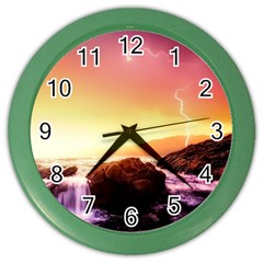 California Sea Ocean Pacific Color Wall Clocks