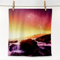 California Sea Ocean Pacific Face Towel