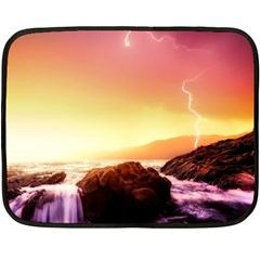 California Sea Ocean Pacific Double Sided Fleece Blanket (Mini) 