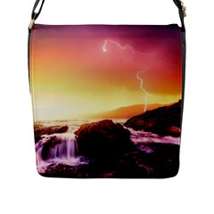 California Sea Ocean Pacific Flap Messenger Bag (l)  by BangZart