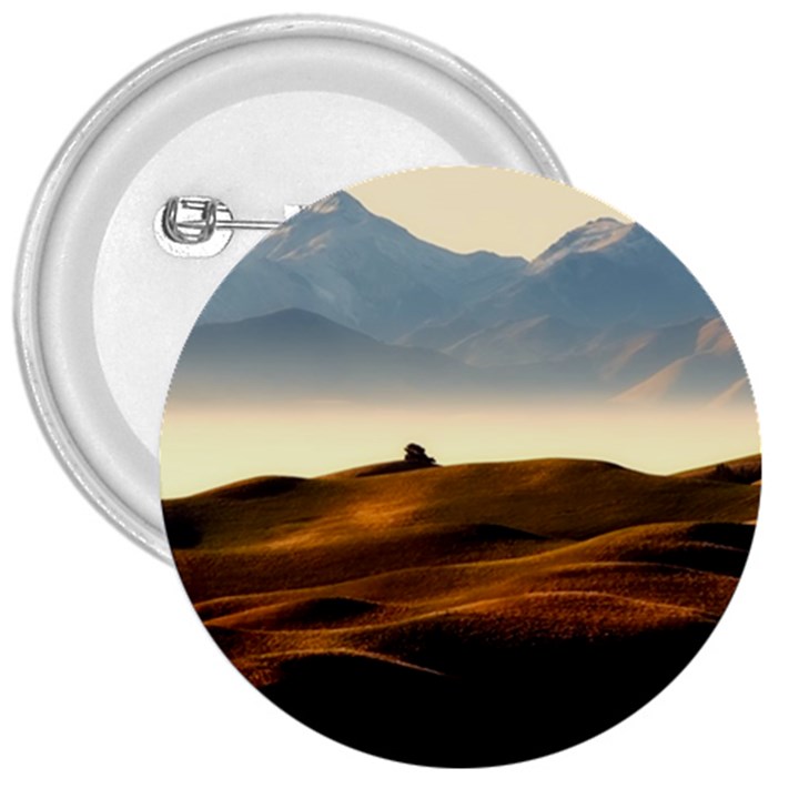 Landscape Mountains Nature Outdoors 3  Buttons